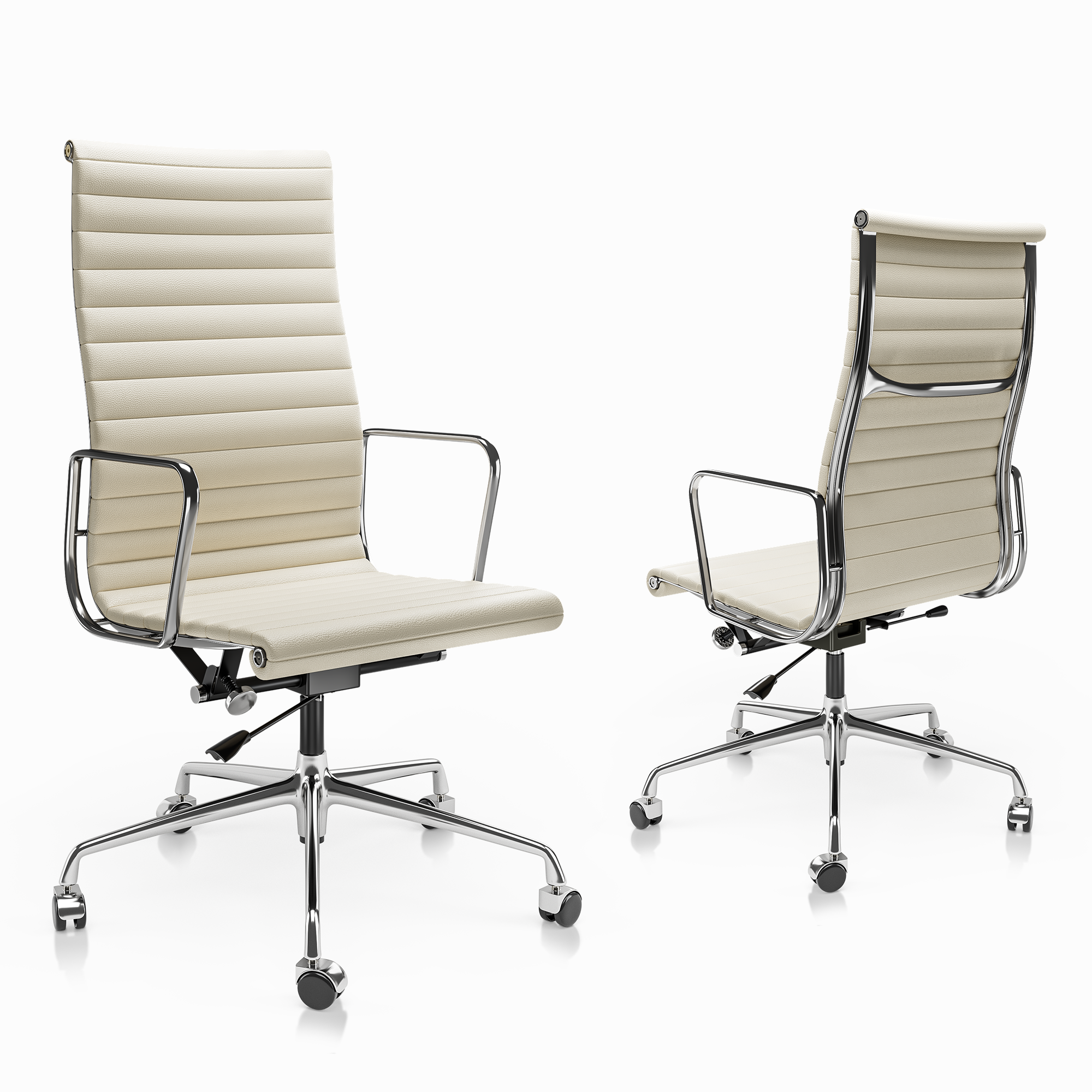 Ribbed Office Chair - Furnzo