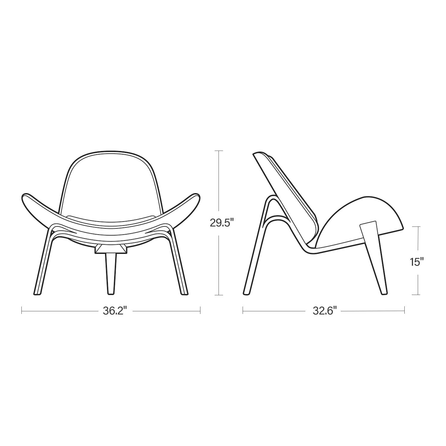 CH07 Shell Chair - Furnzo