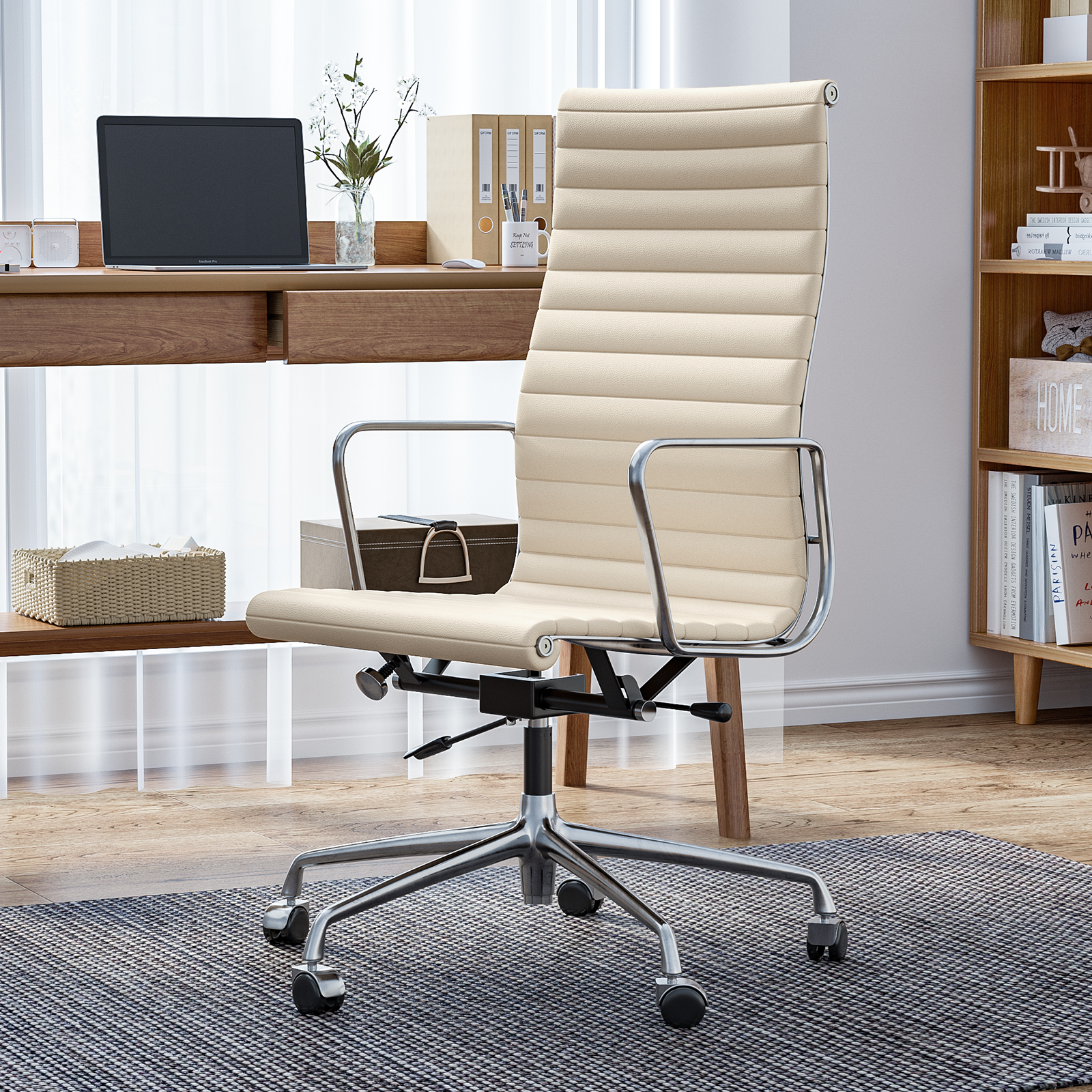 Ribbed Office Chair - Furnzo