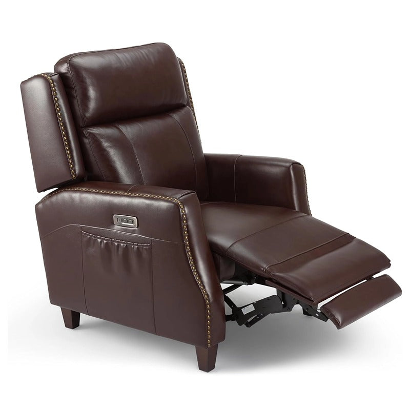 Genuine Leather Recliner Chair - Furnzo