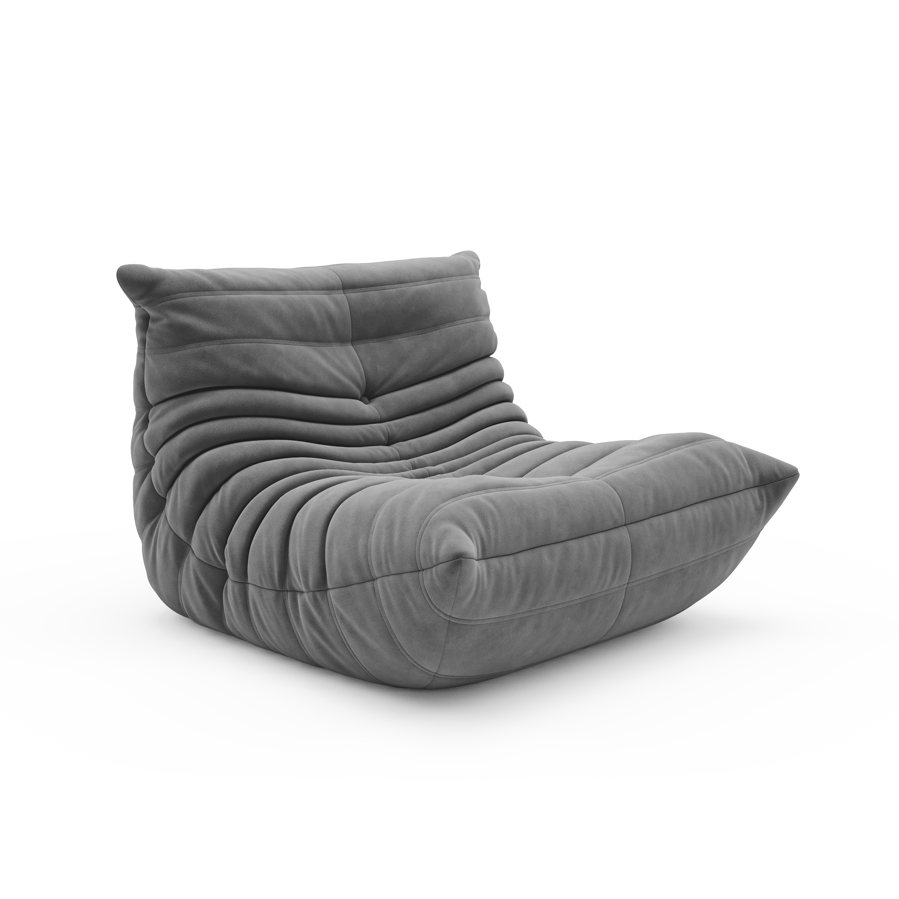 Togo Sofa Suede Fabric - Furnzo