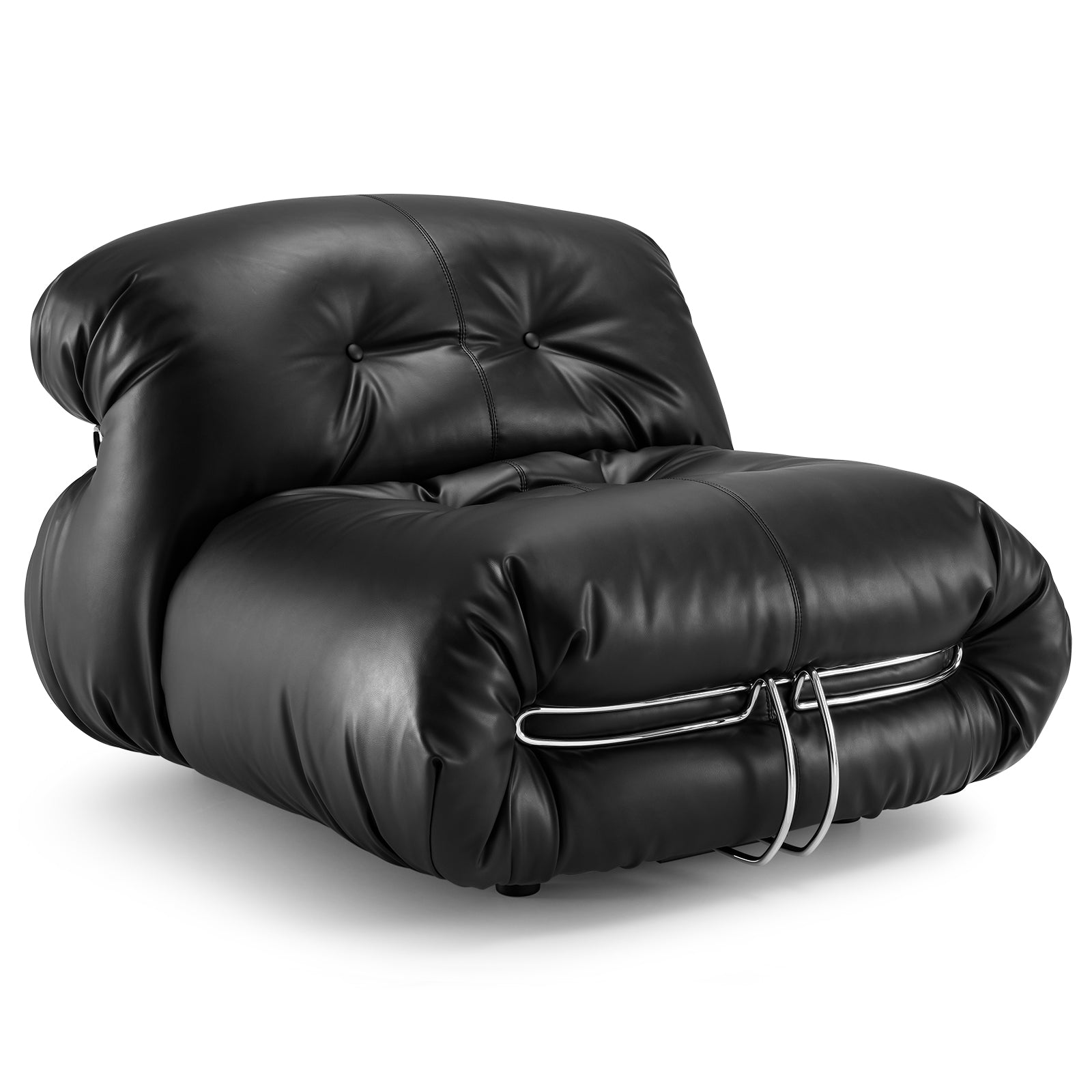 Microfiber Leather Down Filling Bean Bag Chair Sofa - Furnzo