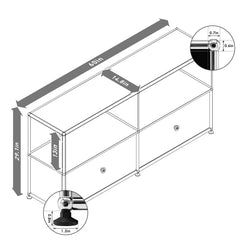 USM Free-Standing Storge Organizer - Four grids - Furnzo