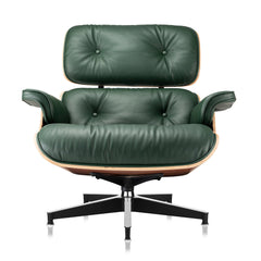 Eames Lounge Chair and Ottoman Replica (Premier Tall Version) - Dark Green - Furnzo