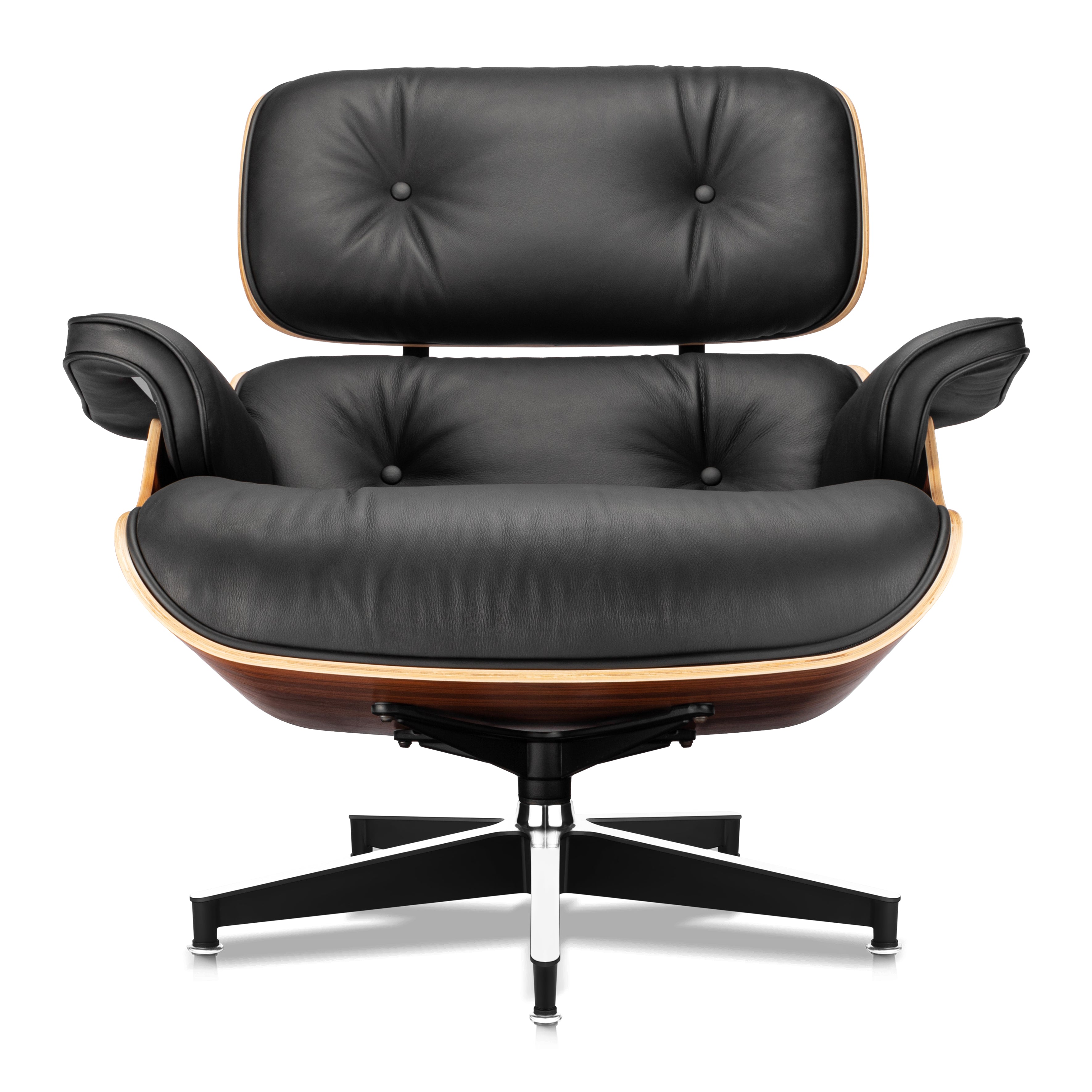 Otdmel Emus Lounge Chair and Ottoman Replica (Premier Tall Version) - Black